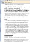 Cover page: Omega-3 fatty acids, oxidative stress, and leukocyte telomere length: A randomized controlled trial