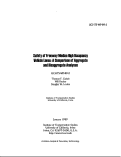 Cover page: Safety of Freeway Median High Occupancy Vehicle Lanes: A Comparison of Aggregate and Disaggregate Analyses