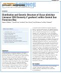 Cover page: Distribution and Genetic Structure of <em>Fucus distichus</em> Linnaeus 1953 (formerly <em>F. gardneri</em>) within Central San Francisco Bay