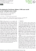 Cover page: Evaluating the Utah Energy Balance (UEB) snow model in the Noah land-surface model