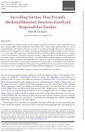 Cover page: Surveilling Sureties: How Privately Mediated Monetary Sanctions Enroll and Responsibilize Families