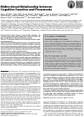 Cover page: Bidirectional relationship between cognitive function and pneumonia.