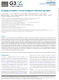 Cover page: A happy accident: a novel turfgrass reference genome.