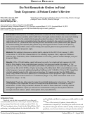 Cover page: Do-Not-Resuscitate Orders in Fatal Toxic Exposures: A Poison Center’s Review