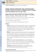 Cover page: Relations Between Posttraumatic Stress and Posttraumatic Growth in Long-Term Survivors of Childhood Cancer: A Report From the Childhood Cancer Survivor Study