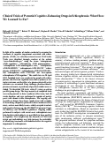 Cover page: Clinical Trials of Potential Cognitive-Enhancing Drugs in Schizophrenia: What Have We Learned So Far?