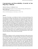 Cover page: Concentration and bioavailability of metals in San Diego Bay, California