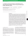 Cover page: A comparison of the gravity field over Central Europe from superconducting gravimeters, GRACE and global hydrological models, using EOF analysis