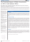 Cover page: The Potential Impact of Male Circumcision on HIV in Sub-Saharan Africa