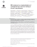 Cover page: ERS statement on standardisation of cardiopulmonary exercise testing in chronic lung diseases