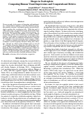 Cover page: Shapes in Scatterplots: Comparing Human Visual Impressions and Computational Metrics