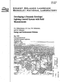 Cover page: Developing a Dynamic Envelope/Lighting Control System with Field Measurements