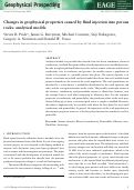 Cover page: Changes in geophysical properties caused by fluid injection into porous rocks: analytical models