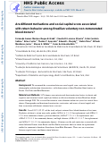 Cover page: Are different motivations and social capital score associated with return behaviour among Brazilian voluntary non-remunerated blood donors?