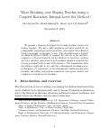 Cover page: Wave breaking over sloping beaches using a coupled boundary integral-level set method