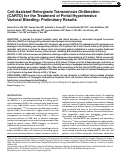 Cover page: Coil-Assisted Retrograde Transvenous Obliteration (CARTO) for the Treatment of Portal Hypertensive Variceal Bleeding: Preliminary Results