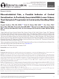 Cover page: Musculoskeletal Pain, a Possible Indicator of Central Sensitization, Is Positively Associated With Lower Urinary Tract Symptom Progression in Community-Dwelling Older Men.