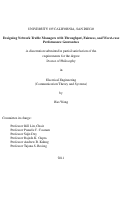 Cover page: Designing network traffic managers with throughput, fairness, and worst-case performance guarantees