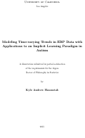 Cover page: Modeling Time-varying Trends in ERP Data with Applications to an Implicit Learning Paradigm in Autism