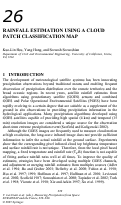 Cover page: Rainfall Estimation Using a Cloud Patch Classification Map