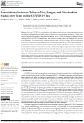 Cover page: Associations between Tobacco Use, Surges, and Vaccination Status over Time in the COVID-19 Era