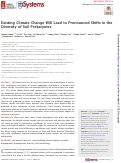 Cover page: Existing Climate Change Will Lead to Pronounced Shifts in the Diversity of Soil Prokaryotes.