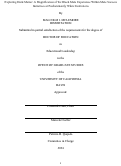 Cover page: Exploring Dark Matter: A Magnification of the Black Male Experience Within Male Success Initiatives at Predominantly White Institutions