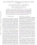 Cover page of Error-correcting Bacon-Shor code with continuous measurement of noncommuting operators