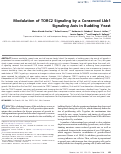 Cover page: Modulation of TORC2 Signaling by a Conserved Lkb1 Signaling Axis in Budding Yeast