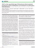 Cover page: YbtT is a low-specificity type II thioesterase that maintains production of the metallophore yersiniabactin in pathogenic enterobacteria