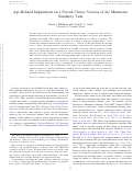 Cover page: Age-Related Impairment on a Forced-Choice Version of the Mnemonic Similarity Task