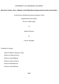 Cover page: Plural Governance: Race, Ethnicity, and Within-District Representation in the United States