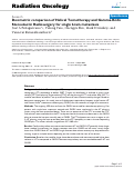 Cover page: Dosimetric comparison of Helical Tomotherapy and Gamma Knife Stereotactic Radiosurgery for single brain metastasis