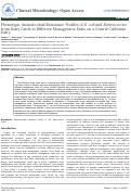 Cover page: Phenotypic Antimicrobial Resistance Profiles of <em>E. coli</em> and Enterococcus from Dairy Cattle in Different Management Units on a Central California Dairy