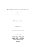 Cover page: HIV, Sexually Transmitted Infections and Sexual Risk among Women who Use Methamphetamine