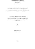 Cover page: Studying the validity concept using a unified framework: A case study of a community college student engagement scale