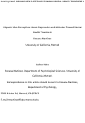 Cover page: Hispanic Men's Perceptions About Depression and Attitudes Toward Mental Health Treatment