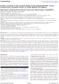 Cover page: Evidence Synthesis of Observational Studies in Environmental Health: Lessons Learned from a Systematic Review on Traffic-Related Air Pollution.