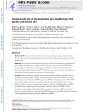 Cover page: Unique prediction of developmental psychopathology from genetic and familial risk