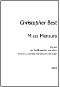 Cover page: Missa Mensura