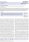 Cover page: Tumor suppressor pathways shape EGFR-driven lung tumor progression and response to treatment