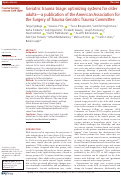 Cover page: Geriatric trauma triage: optimizing systems for older adults-a publication of the American Association for the Surgery of Trauma Geriatric Trauma Committee.