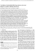 Cover page: Contribution of hydraulically lifted deep moisture to the water budget in a Southern California mixed forest