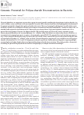 Cover page: Genomic Potential for Polysaccharide Deconstruction in Bacteria