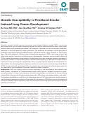 Cover page: Genetic Susceptibility to Thirdhand-Smoke-Induced Lung Cancer Development