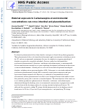 Cover page: Maternal exposure to carbamazepine at environmental concentrations can cross intestinal and placental barriers