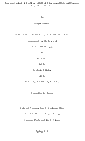 Cover page: Bayesian Analysis in Problems with High Dimensional Data and Complex Dependence Structure