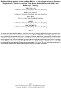 Cover page: Habitual Sleep Quality Moderated the Effects of Sleep Deprivation on EmotionRegulation by Third-Person Self Talk: Event-Related Potential (ERP) andBehavioral Findings