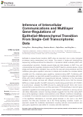 Cover page: Inference of Intercellular Communications and Multilayer Gene-Regulations of Epithelial–Mesenchymal Transition From Single-Cell Transcriptomic Data