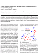 Cover page: Triggered Copolypeptide Hydrogel Degradation Using Photolabile Lysine Protecting Groups